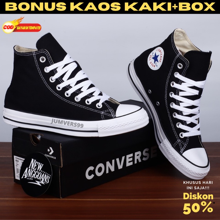 Sepatu Converse All Star 70s Classic Low Hitam Converse Original 100% Sneakers Pria Wanita Konverse 