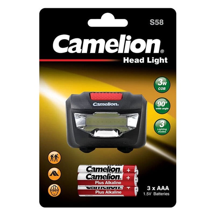 CAMELION HEADLIGHT HEAD LAMP S58/ SENTER KEPALA CAMELION S-58