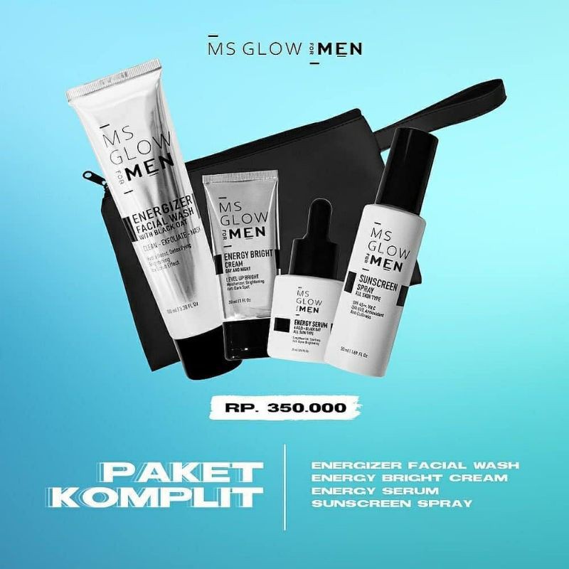 MS Glow men paket lengkap