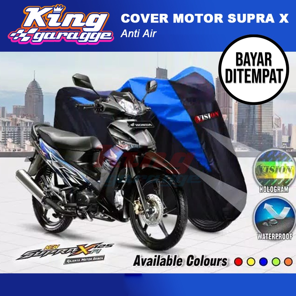 sale Cover Motor Supra X 125/ Selimut Supra X 125 / Jas Motor Supra X 125 Berkualitas /Sarung Motor