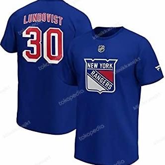 BAJU - KAOS NFL TEAM NEW YORK RANGERS NAMESET LUNDQVIST - TSHIRT NHL