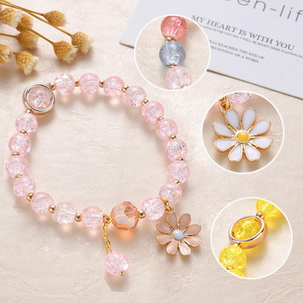 Lily Daisy Kecil Gelang Wanita Baru Tangan Rantai Fashion Perhiasan Pesona Manset Bangles