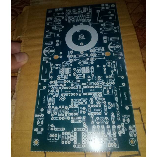 Pcb power ampli class d 1k5 inbal ocp dcp, dengan bahan fiber cat tahan panas dan tinner.