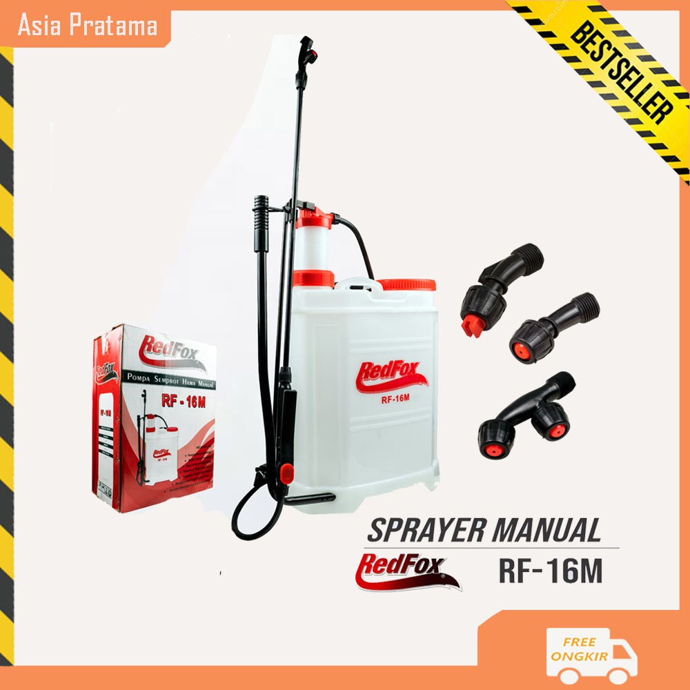 Redfox Pompa Semprot Hama Manual/Elektrik 16 L Tengki/Tangki Semprot Hama Pompa Solo RF-16M TERMURAH