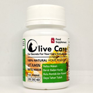 Olive Care Vitamin Kucing Nafsu Makan & Penggemuk Badan | Shopee Indonesia