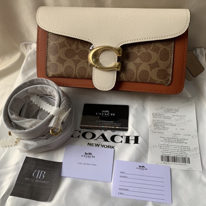 COACH SHOULDER BAG TABBY 26 WITH SIGNATURE CANVAS - LAUKKU (91215)