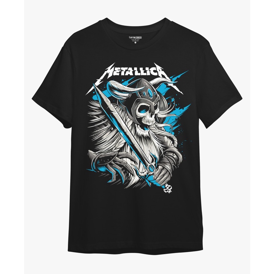KAOS BAND METAL ROCK BAJU BAND METALLICA VIKING HARDWIRED