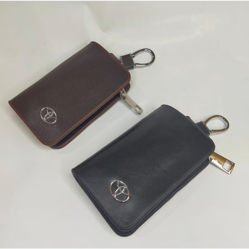 Dompet STNK Mobil Logo TOYOTA Bahan Kulit / Aksesories Mobil / Gantungan Kunci / AVANZA RUSH