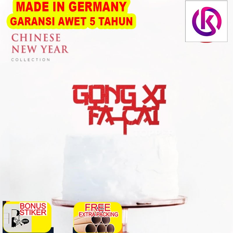 

Murah 06-IMLEK TOPPER / CHINESE NEW YEAR / CAKE TOPPER XIN CIA / IMLEK - 10cm