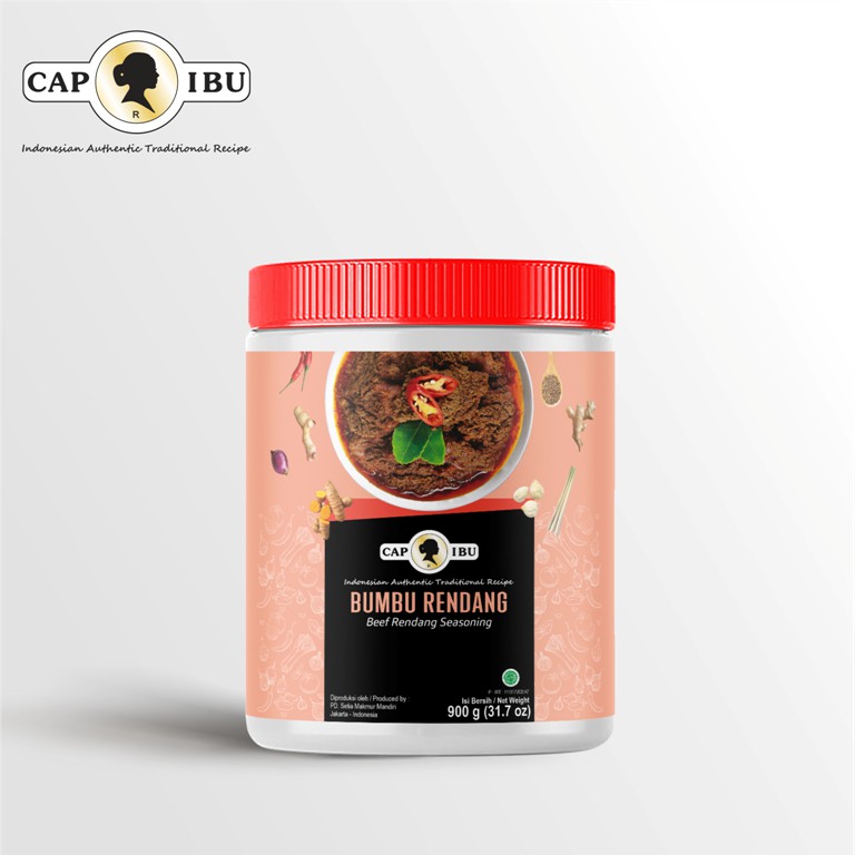 CAP IBU Bumbu Rendang Kemasan Pot