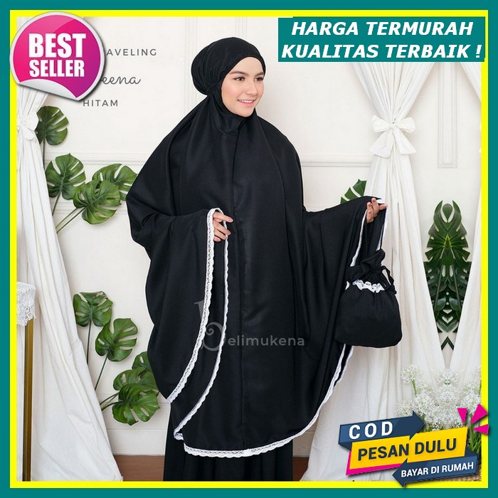 Mukena Santri Batik Renda Batik/Mukena Bahan Katun Berkualitas Dan Bisa Bayar Ditempat/Cod Mukenah D