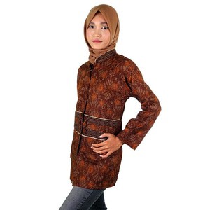 Blus Batik I Blouse Batik I Blus Kerja Wanita Batik Dewi - Warna 4