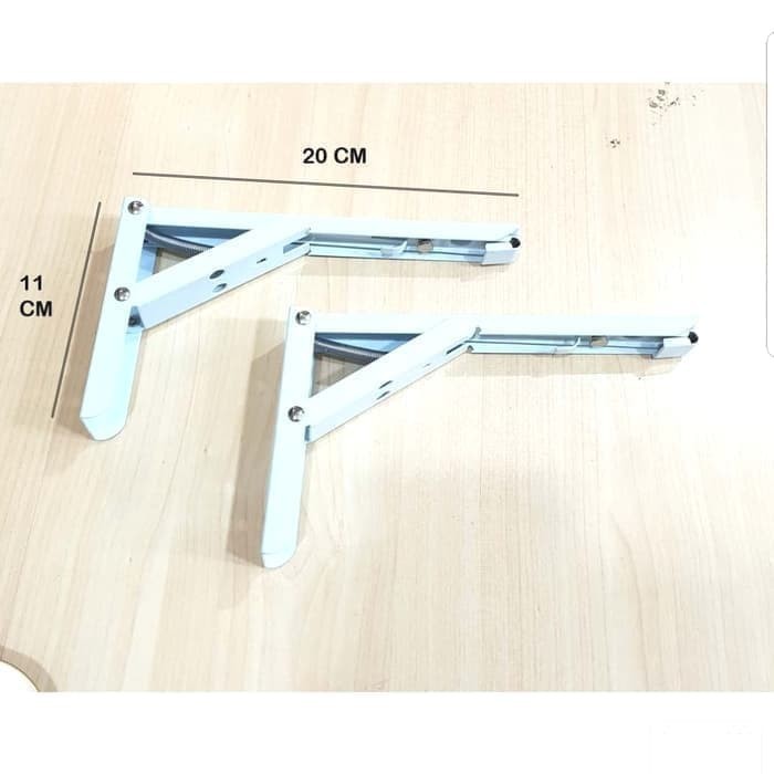 Siku Rak Lipat / Shelf Folding Bracket 10 inch 24cm