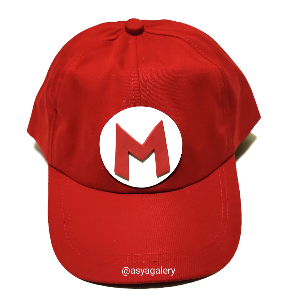 TOPI ANAK MARIO BROSS/TOPI MARIO/TOPI SUPER MARIO ANAK/TOPI KARAKTER MARIO-1
