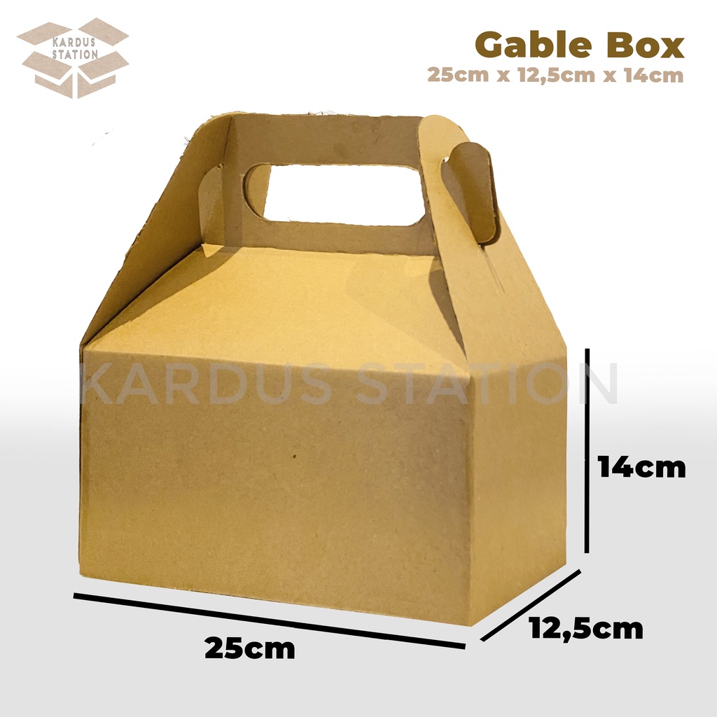 

Gable Box / Box Jinjing Ukuran 25x12,5x14 cm