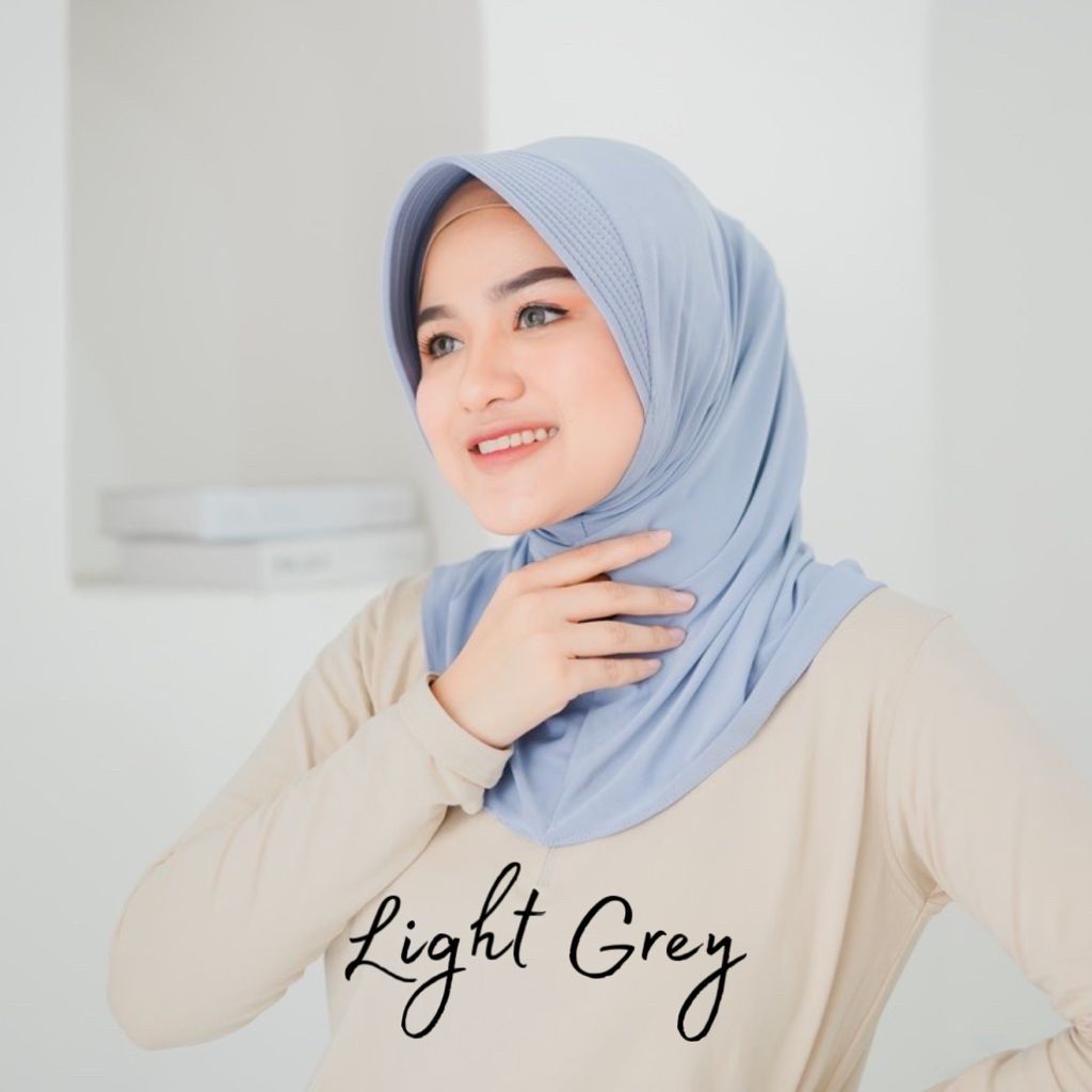 Jilbab Sport All Size / Hijab Instan / Bergo Sport / Jilbab Olahraga / Bergo Hamidah / Kerudung Olahraga