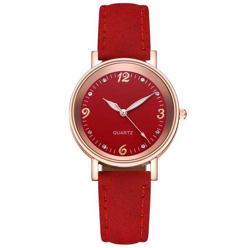 Jam Tangan Wanita Casual Analog Quartz Strap PU Fashion Korean / Jam Tangan Wanita Import