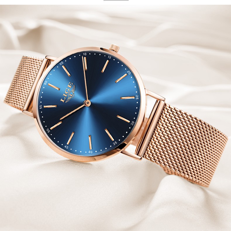 Lige Fashion Wanita Jam Tangan Kasual Kuarsa Tahan Air Analog Ultra Tipis Jam Shopee Indonesia