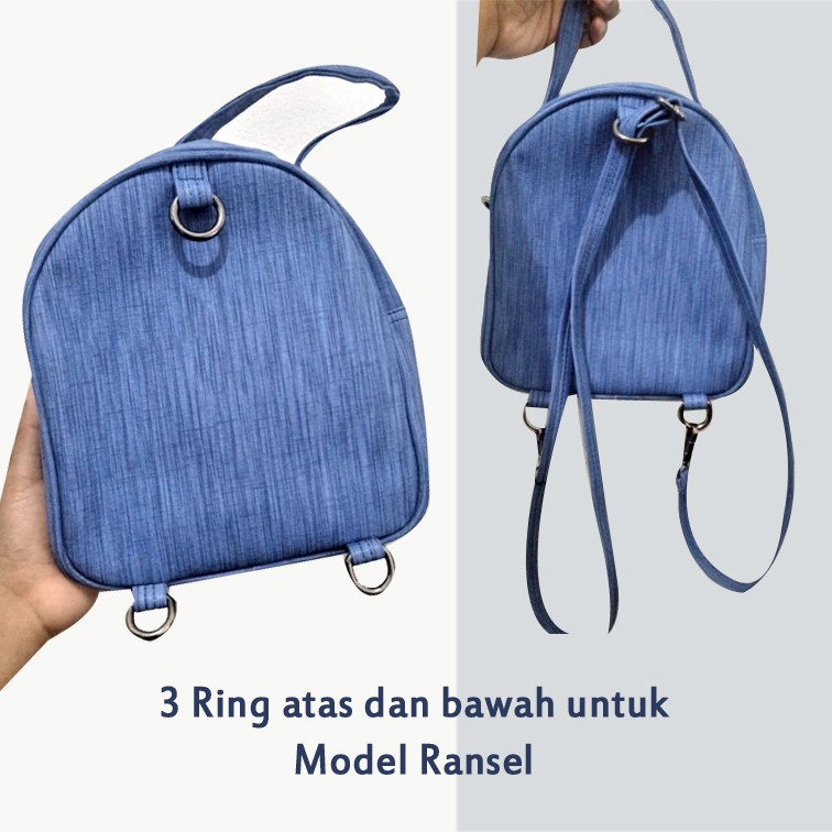 Tas Ransel Wanita 3 in 1 Tas Selempang Wanita Tas jinjing Slingbag Cewek Handbag Murah Trend Terbaru