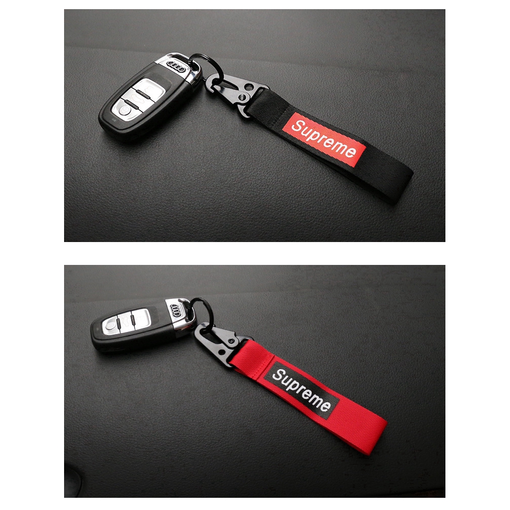 Supreme Car Keychain Key Chain Creative Key Keyrings