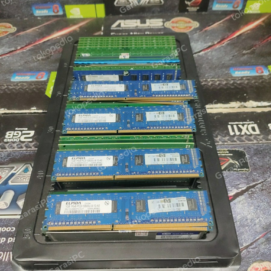 Memory RAM Komputer PC CPU 1Gb DDr3 Longdim Merk Campur