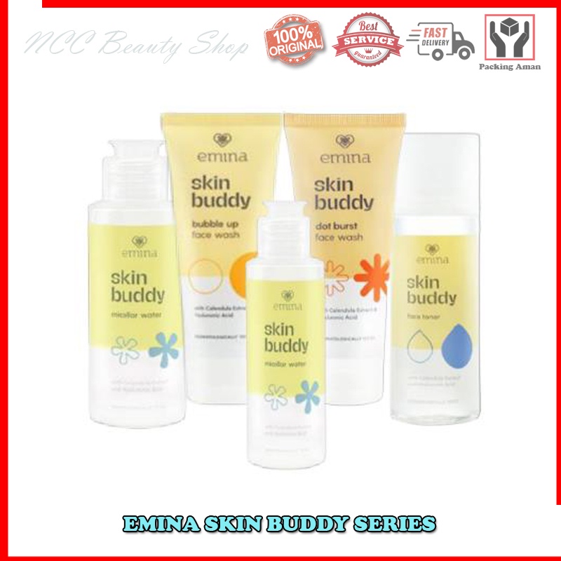 * NCC * Emina Skin Buddy Series Face Wash Facial Bubble Up Dot Burst Toner