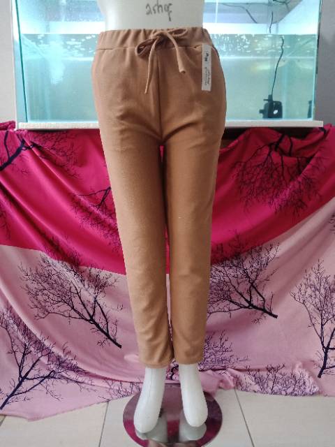 Celana doty pants basic crepe polos