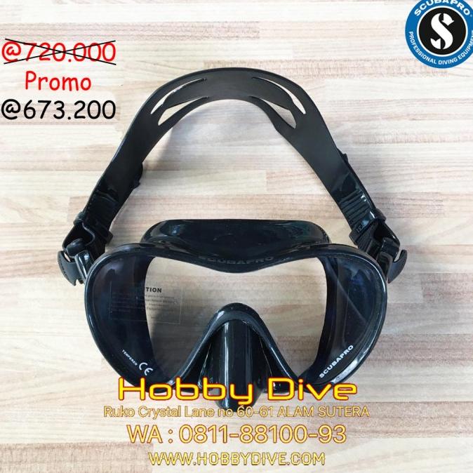 SCUBAPRO Mask Trinidad Black - Scuba Diving Alat Diving