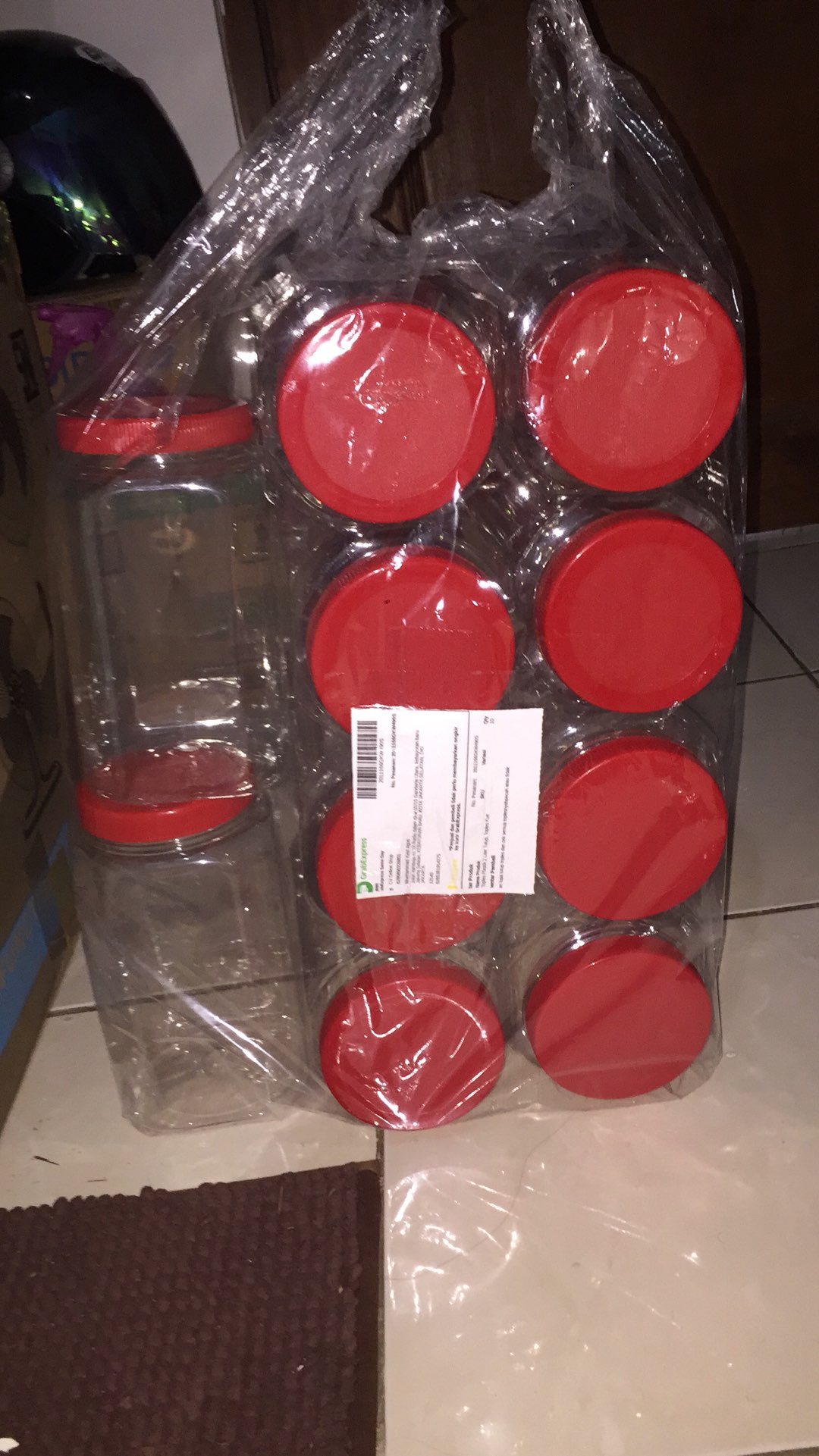Toples Plastik 2 Liter Tutup, Toples Kue