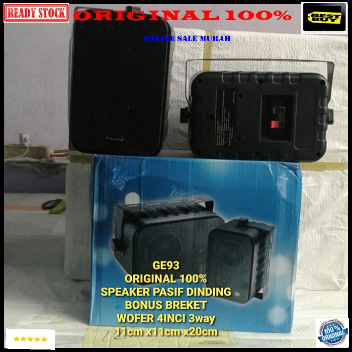 G93 Original 100% Speaker gantung spk dinding speaker tembok pasif PASSIVE ori karaoke vocal vokal audio tembok sound musik pro sound asli super bass sound system sistem pengeras suara G93   BISA KESEGALA JENIS POWER AMPLI  SPEAKER PASIF 2PCS BREKET BONUS