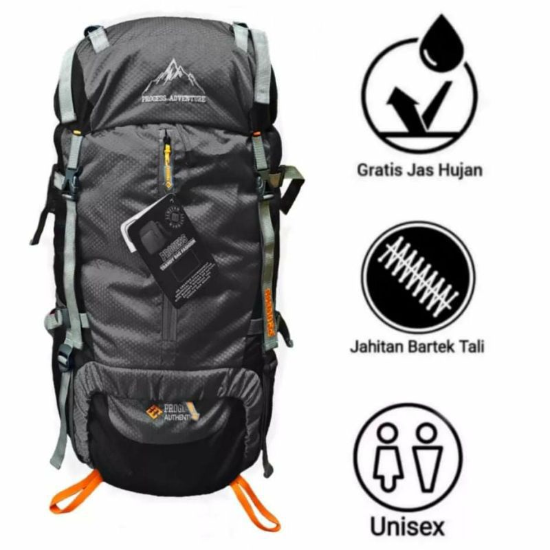 TAS RANSEL CARRIER/GUNUNG PRIA-WANITA 60 LTR, ELBRUS ORIGINAL,BONUS RAINCOVER