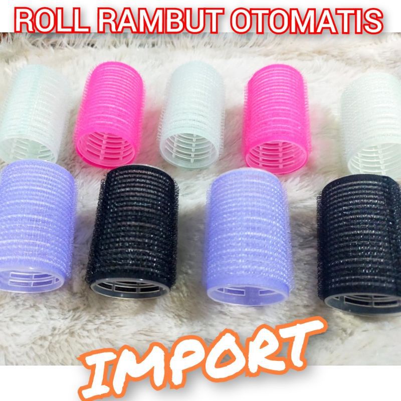 ROLL RAMBUT KOREA OTOMATIS ASLI IMPORT ISI 6 PCS / ROLL PENGGULUNG RAMBUT / KERITING RAMBUT SALON