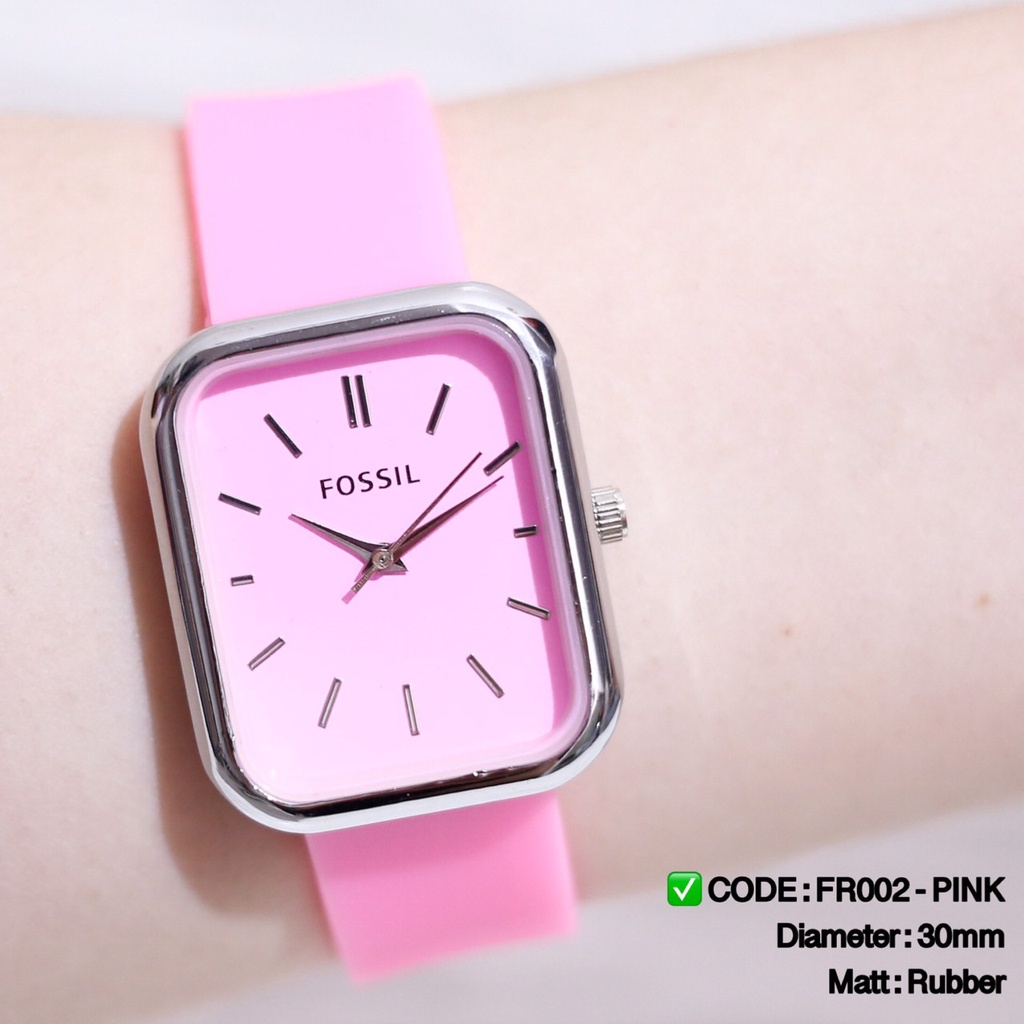 Jam tangan wanita rubber karet sporty fashion cewek FR001