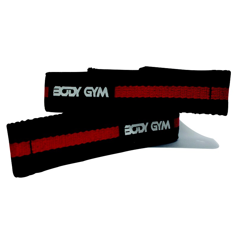 Body Gym Lifting Strap Merah