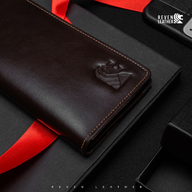 REVEN LEATHER - Dompet Kulit 15 slot card Apollo Long Wallet