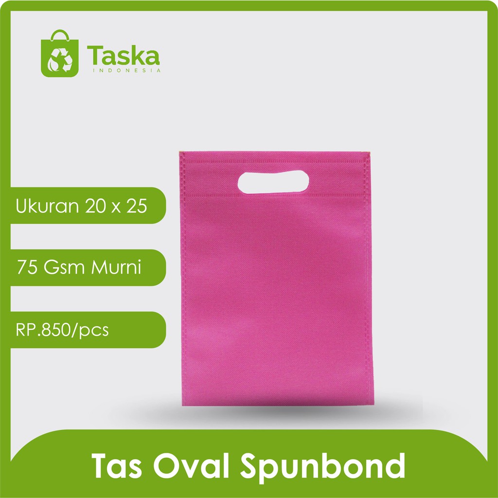 

Tas press spundbond Taska oval 20x25 (Warna Pink)