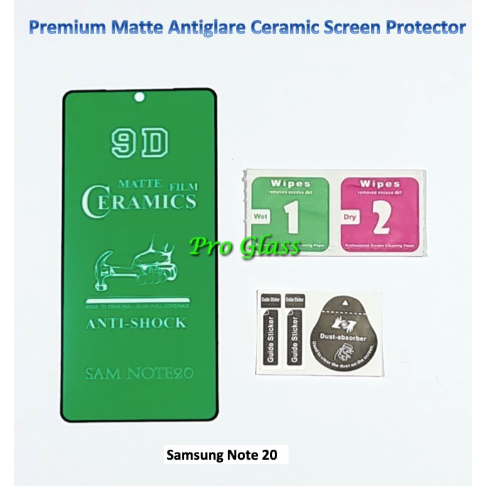 Samsung Note 20 / Samsung Note 20 ULTRA Matte Antiglare Shock Ceramic Screen Protector