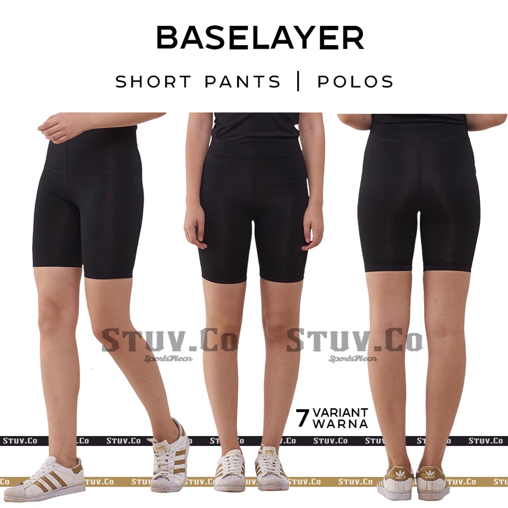 CELANA DALEMAN PANTS BASELAYER PENDEK OLAHRAGA RENANG SENAM GYM FITNESS PRIA WANITA