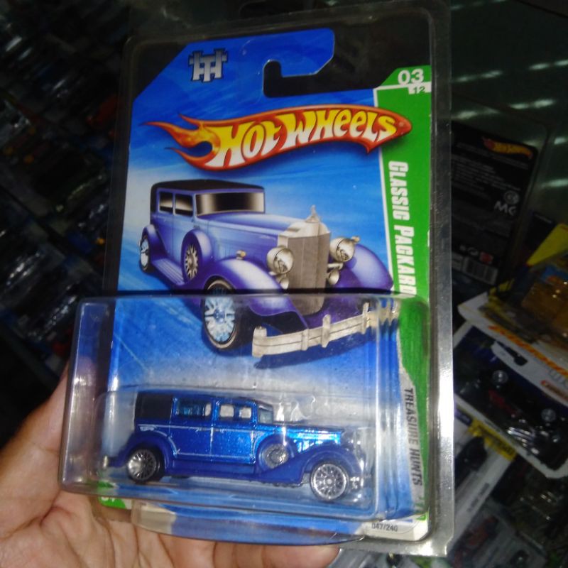 RARE TH Classic Packard Blue Akta Us Card Thr Hunt Hw Hot Wheels Hotwheels Diecast Jadul Sedan Lama 