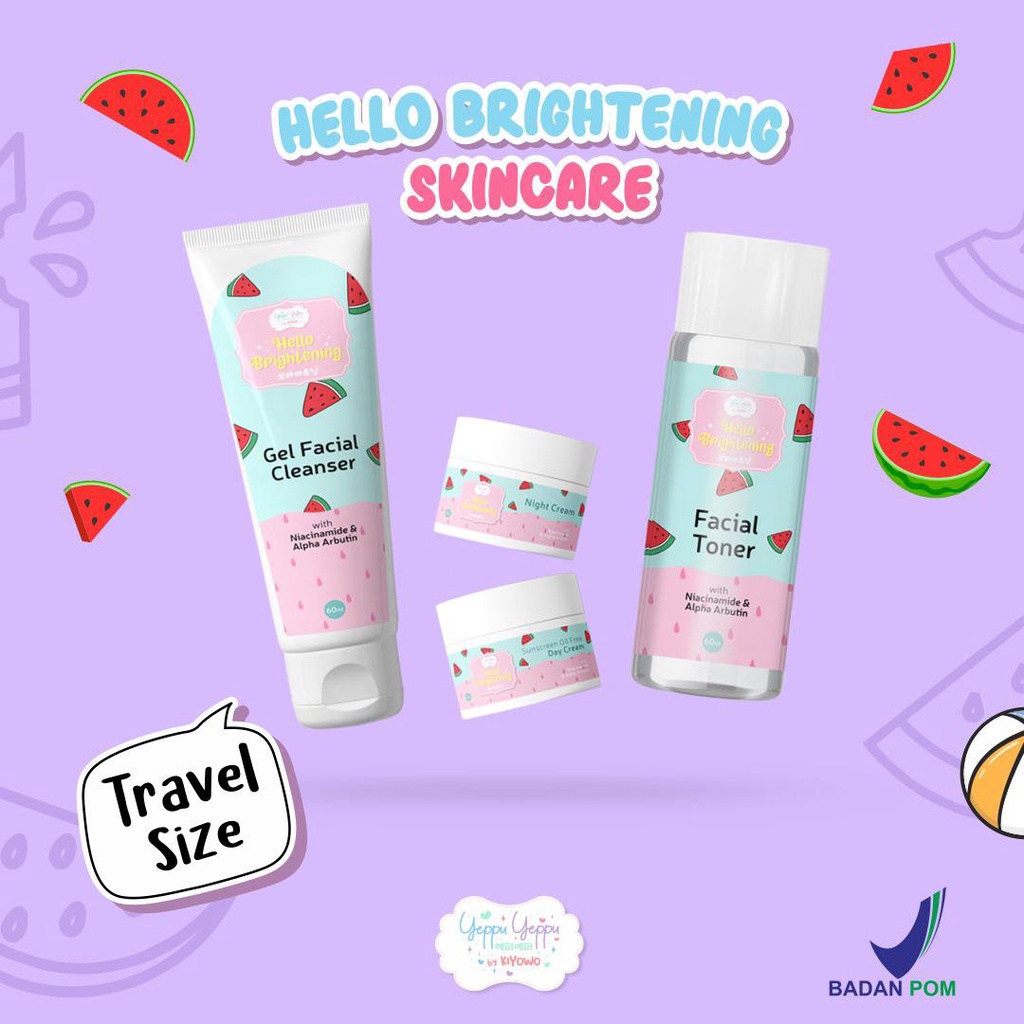 READY! YEPPU YEPPU BY KIYOWO SKINCARE TRAVEL SIZE SKINCARE YEPPU YEPPU BY KIYOWO BPOM