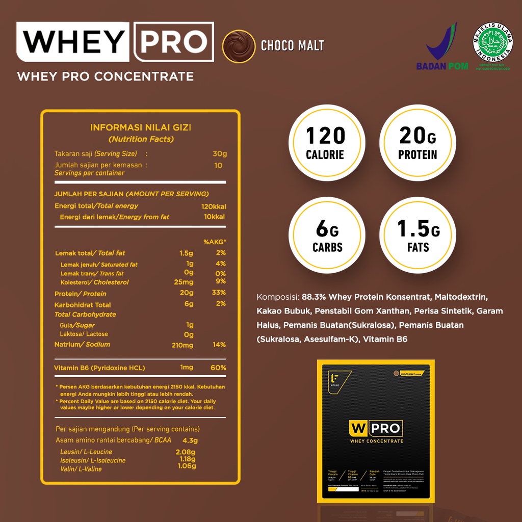 FITlife WPRO Whey Pro CONCENTRATE 300Gr 10 SERV Whey protein concentrate