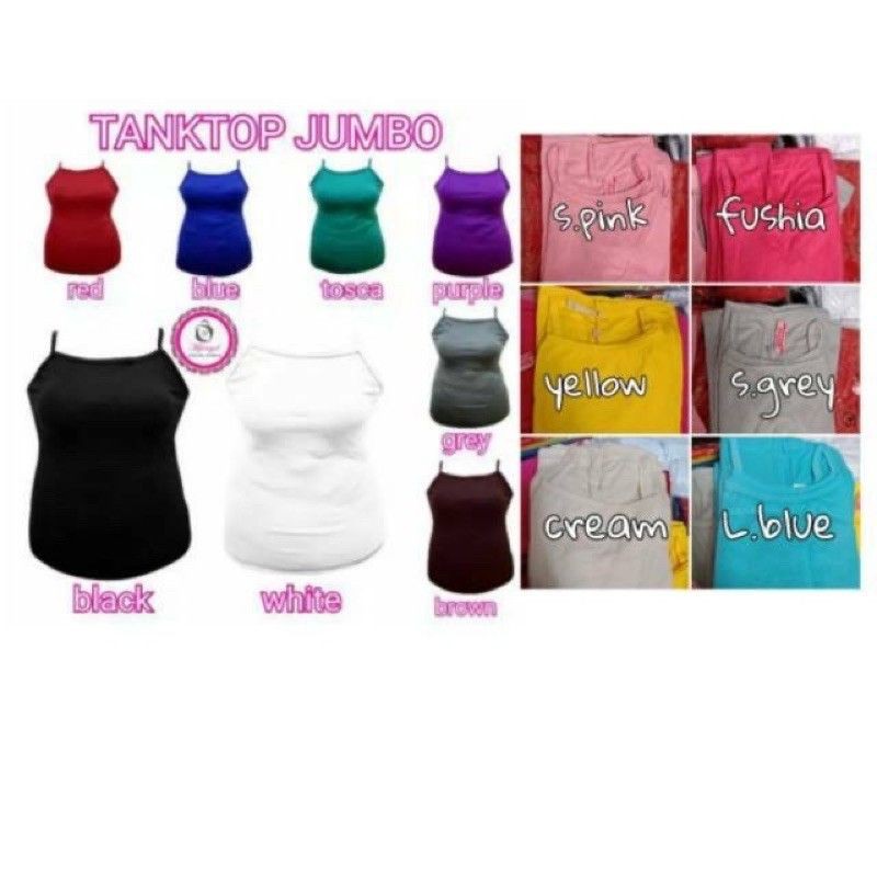 TankTop Jumbo | Tangtop | Tengtop | singlet | Kaos Dalam Wanita Tali kecil jumbo