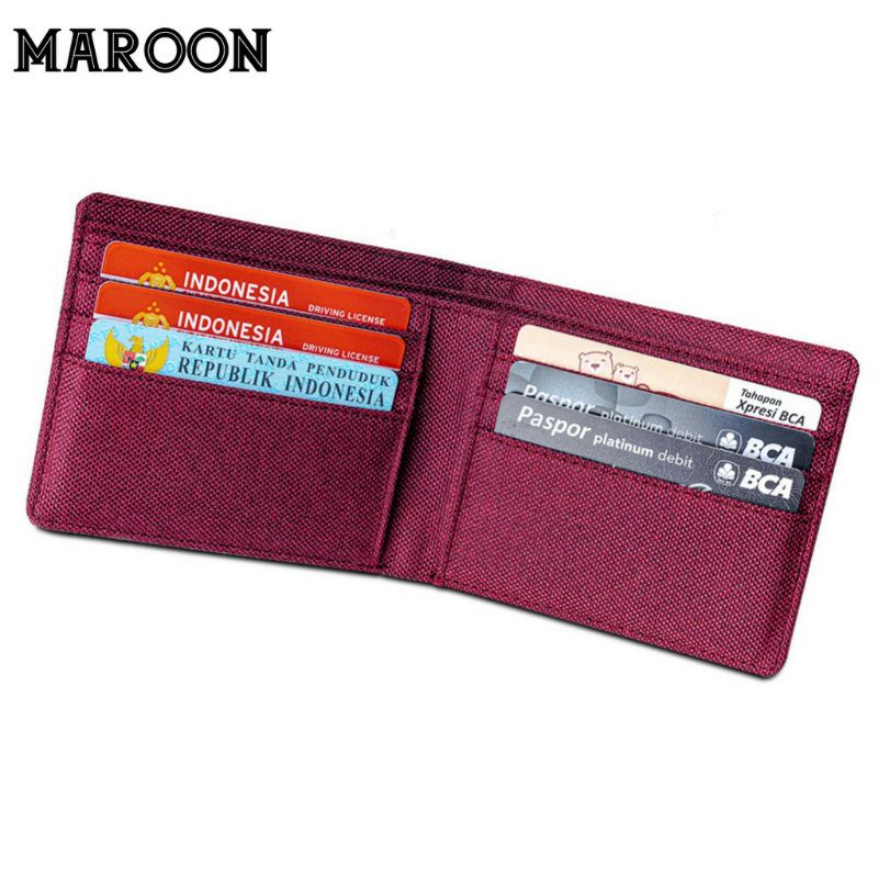 Dompet Pria Bahan Kulit Canvas JP10-2