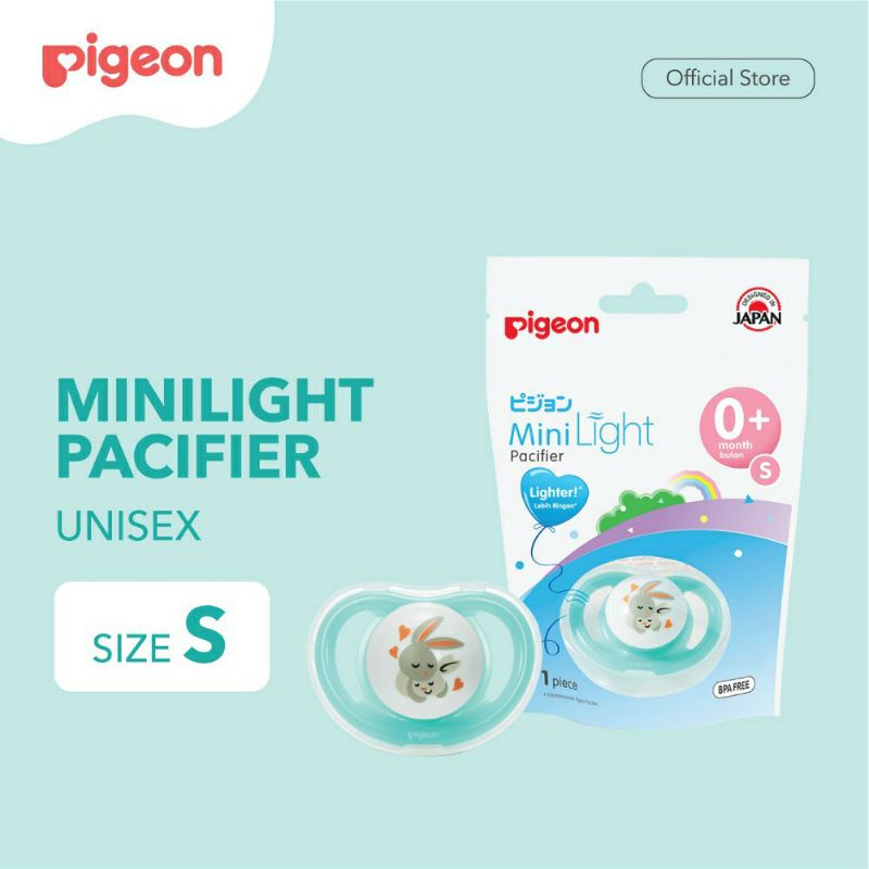 Makassar Compeng empeng bayi Pigeon Silicone Pacifier Mini Light