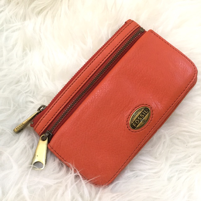 -PRELOVED- DOMPET FOSSIL EXPLORER ORANGE