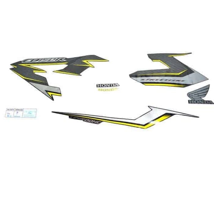 Sticker Stiker Stripe Set Body CB150R CB 150R Led StreetFire K15G Black Yellow Hitam Kuning 871X0K15