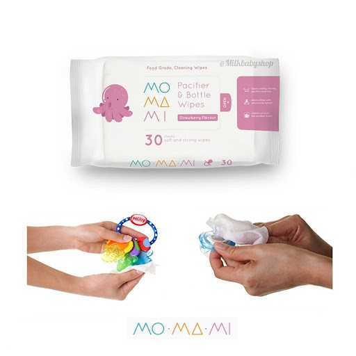 MoMaMi Pacifier &amp; Bottle Wipes 30 | Tissue Tisu Basah