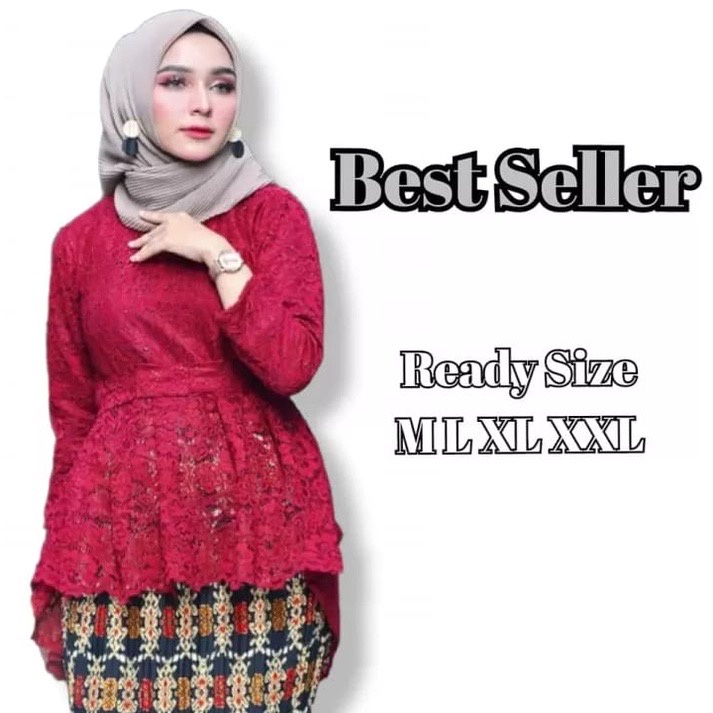 ￼( Jaliilah kebaya ) ATASAN kebaya modern 2021 kondangan kebaya Remaja Style Modis Cantik Brokat ATA