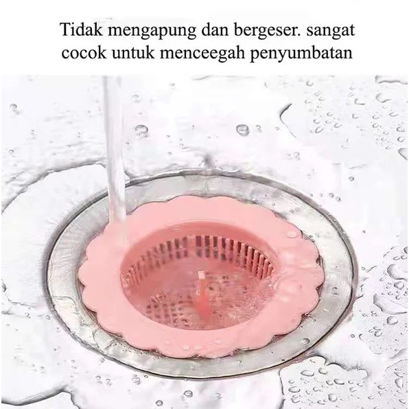 Saringan Wastafel Cuci Piring Saringan Keranjang Filter Lubang Bak Cuci Piring Wastafel Sink Afur Saringan Wastafel Bahan Plastik