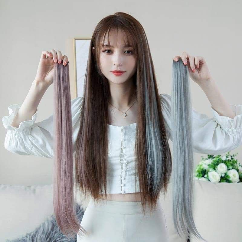 hokkiterus21 HAIRCLIP WARNA wig hair clip colour highlight rambut sambung palsu extension